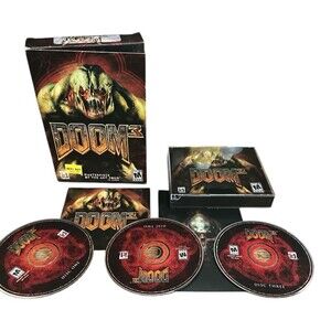 Doom 3 Big Box PC Computer Game Complete Three Disc Set PC 2004
